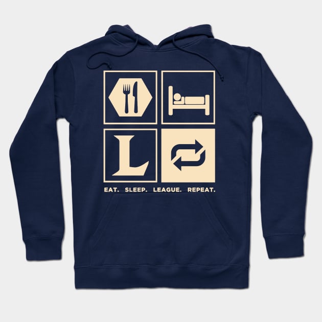 Eat Sleep League Repeat Hoodie by Lindenberg